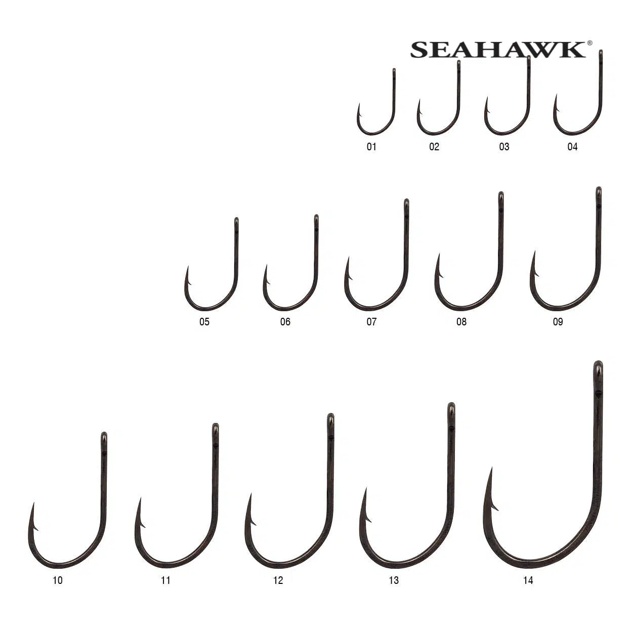 Seahawk Hooks - Chinu Ring Eye - (High Carbon) Hooks