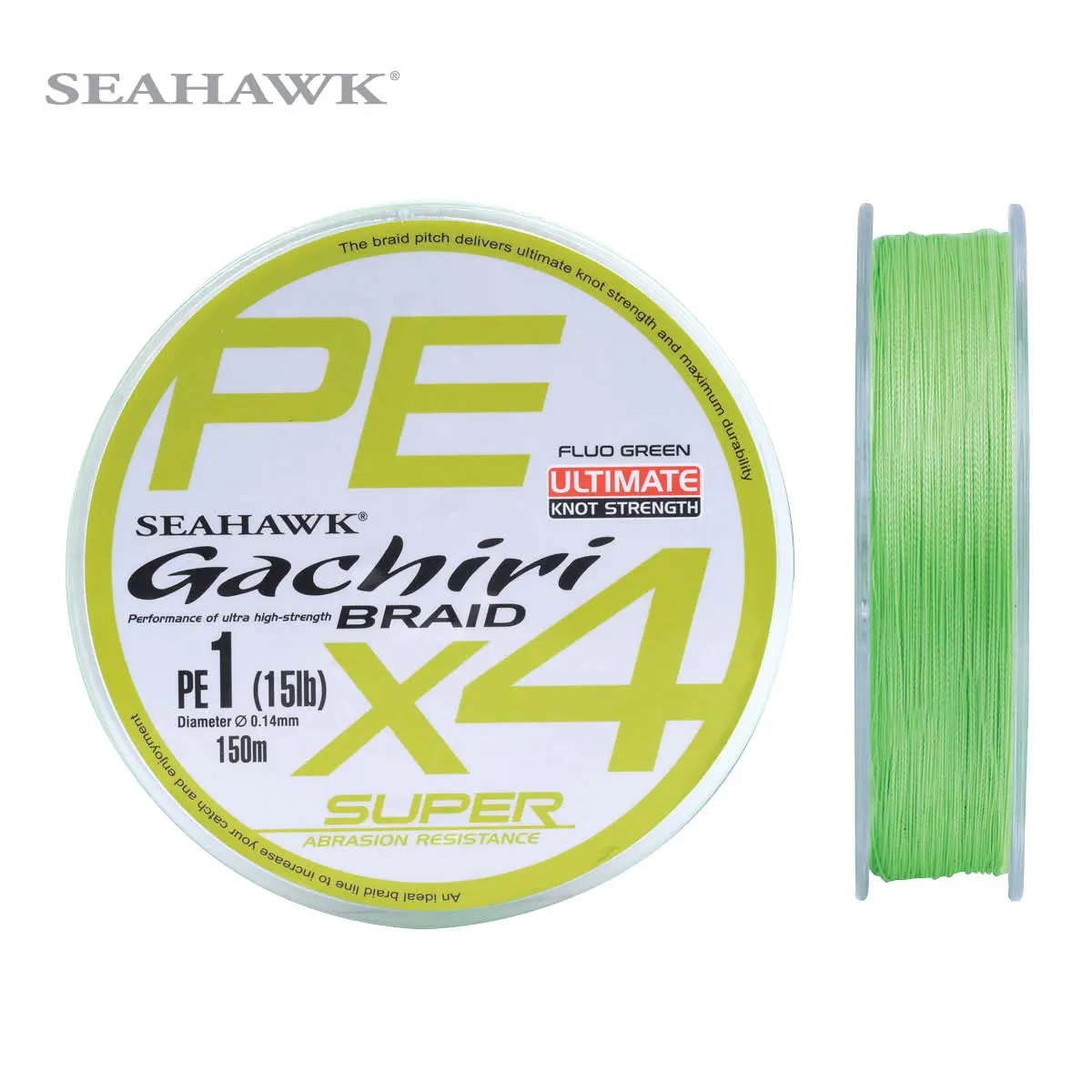 Seahawk Gachiri 4X Braided Line - Color-Lock Technology
