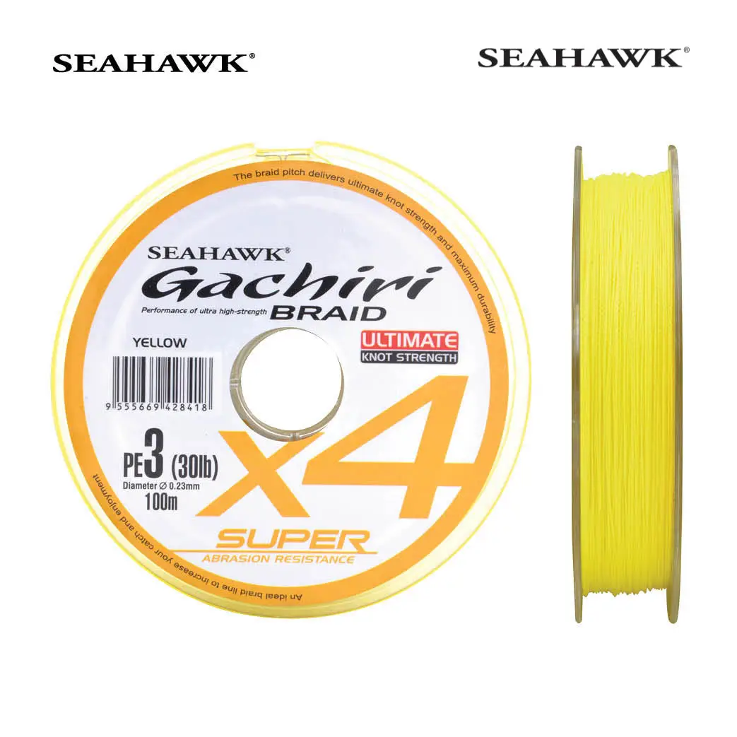 Asari 150M X4 Braided Fishing Line Yellow