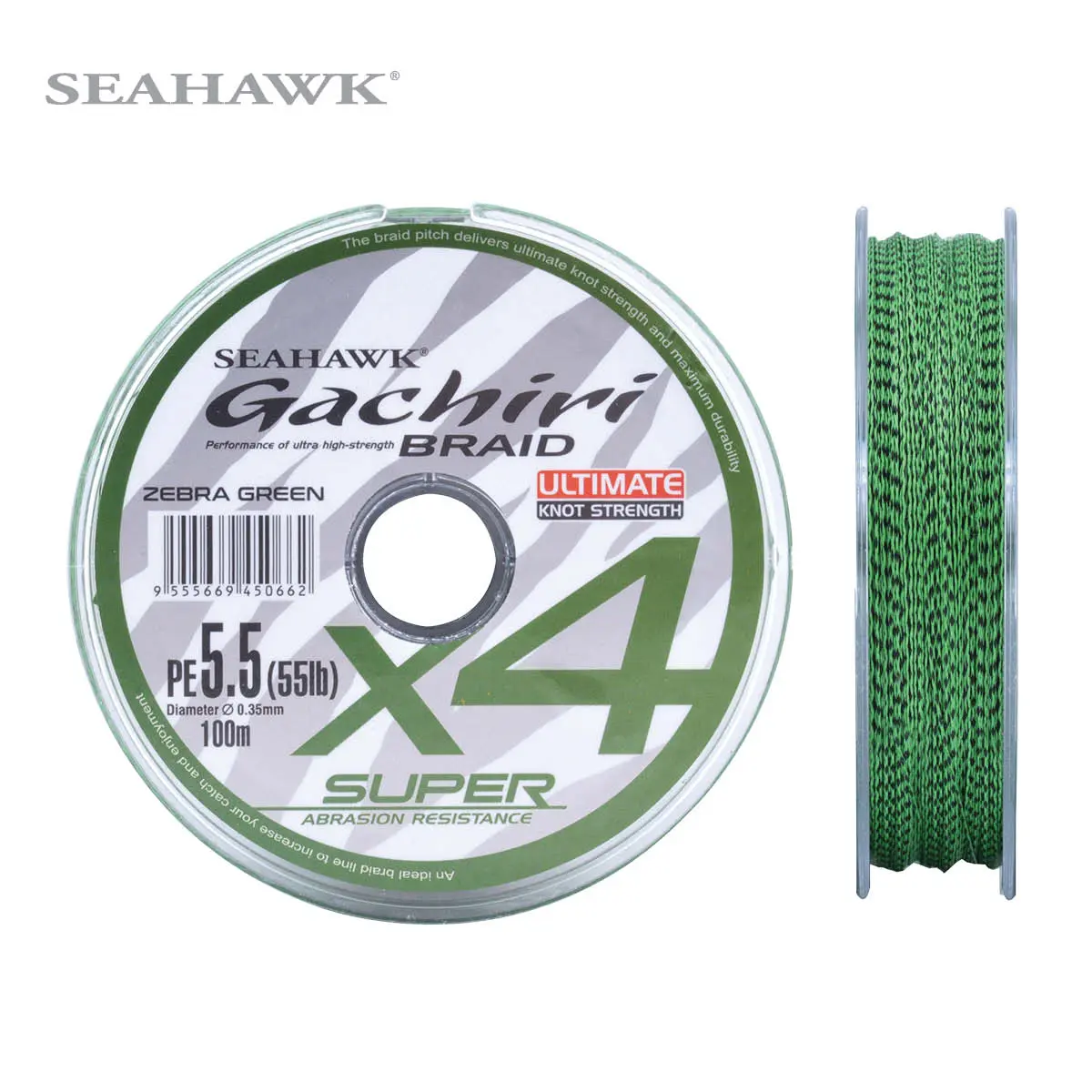 Seahawk Gachiri 4X Braided Line - Color-Lock Technology