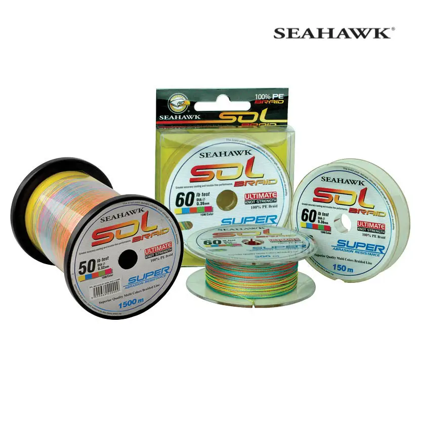 Seahawk SOL 4X Multi Colour Braided Line - Strongest fibers