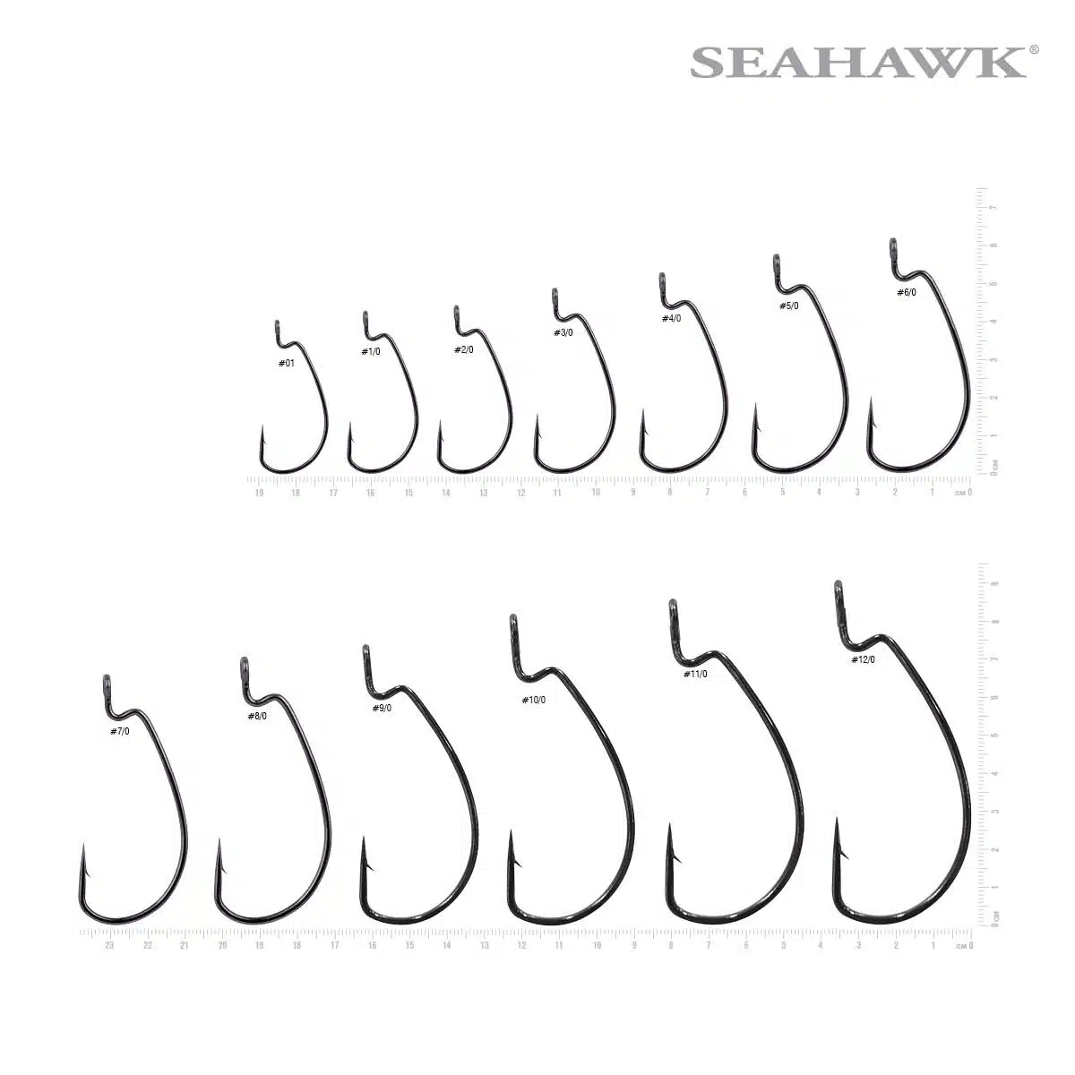 Seahawk Worm Hook 2X Strong - Made in Korea